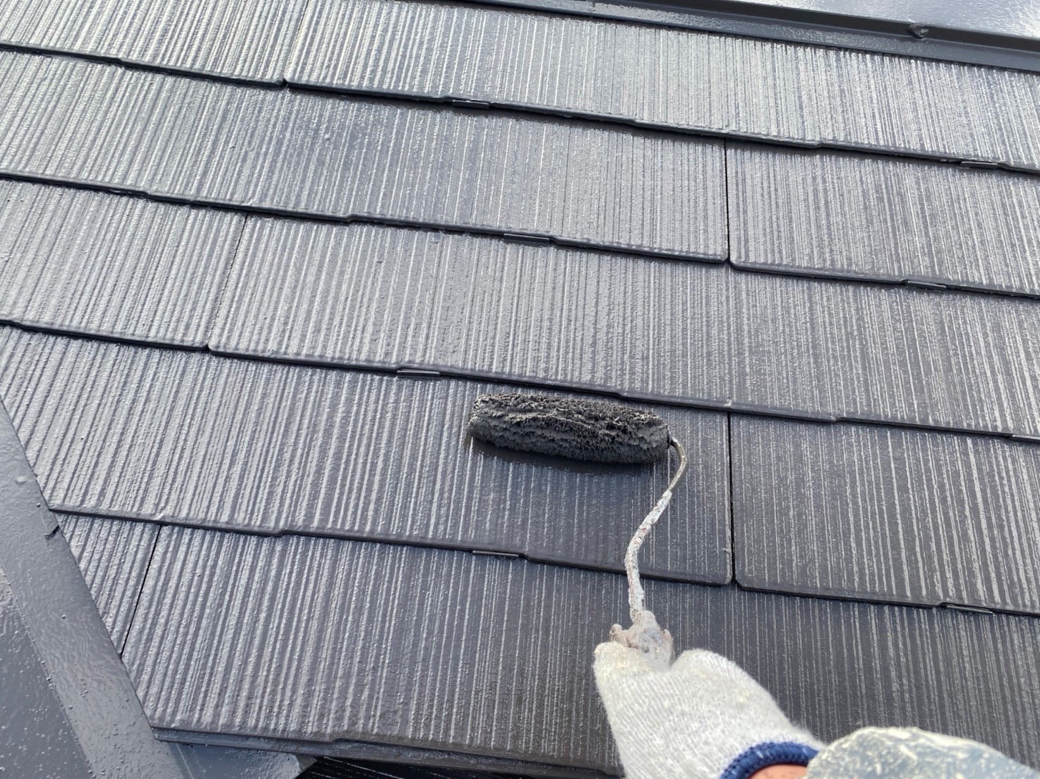 屋根上塗り工事