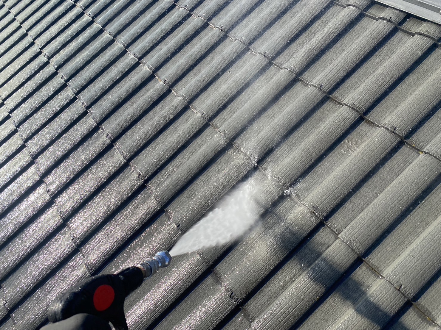 相模原市南区K様邸外壁屋根塗装工事　高圧洗浄工事