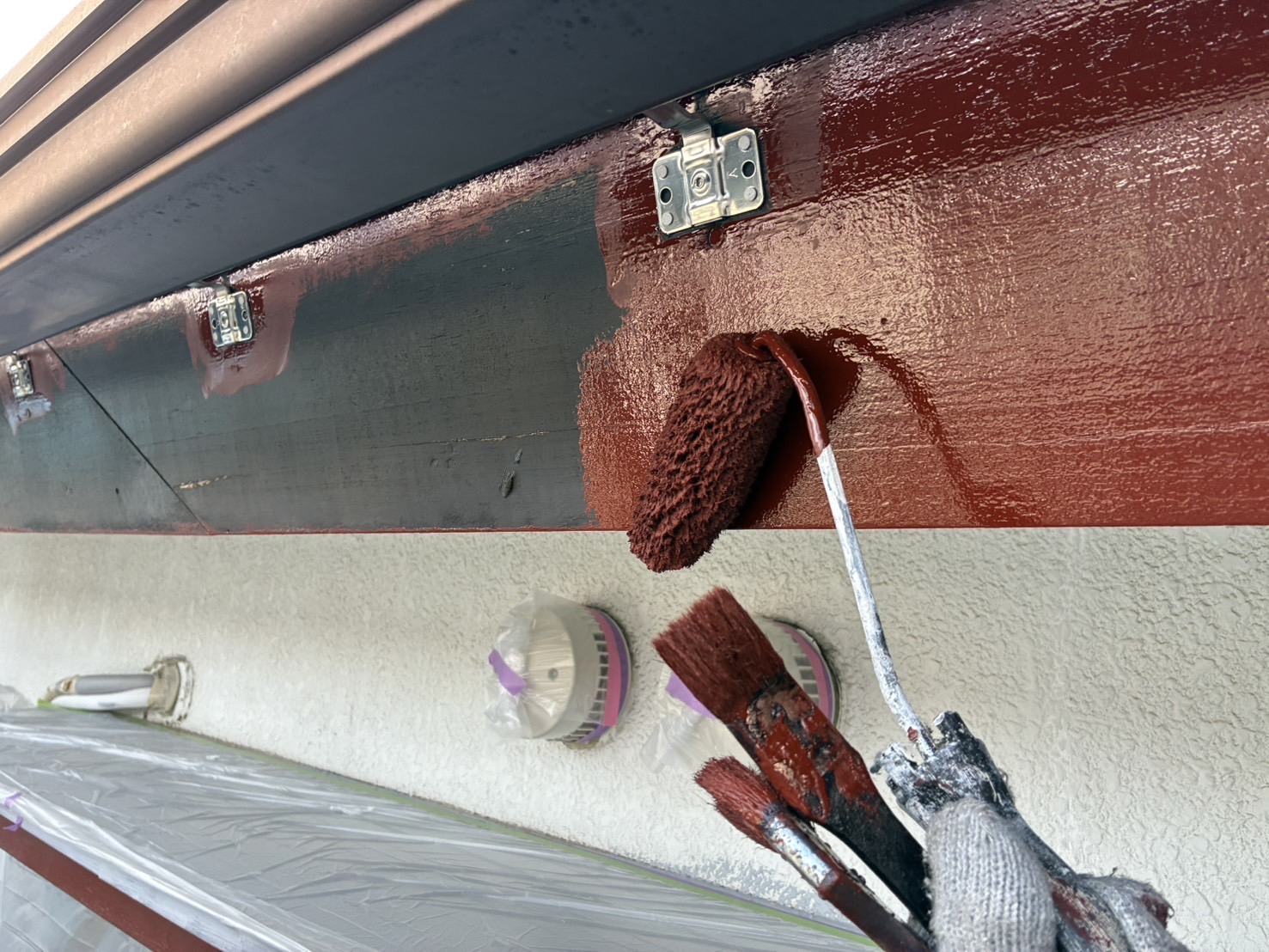 相模原市南区O様邸外壁塗装工事　部分塗装工事