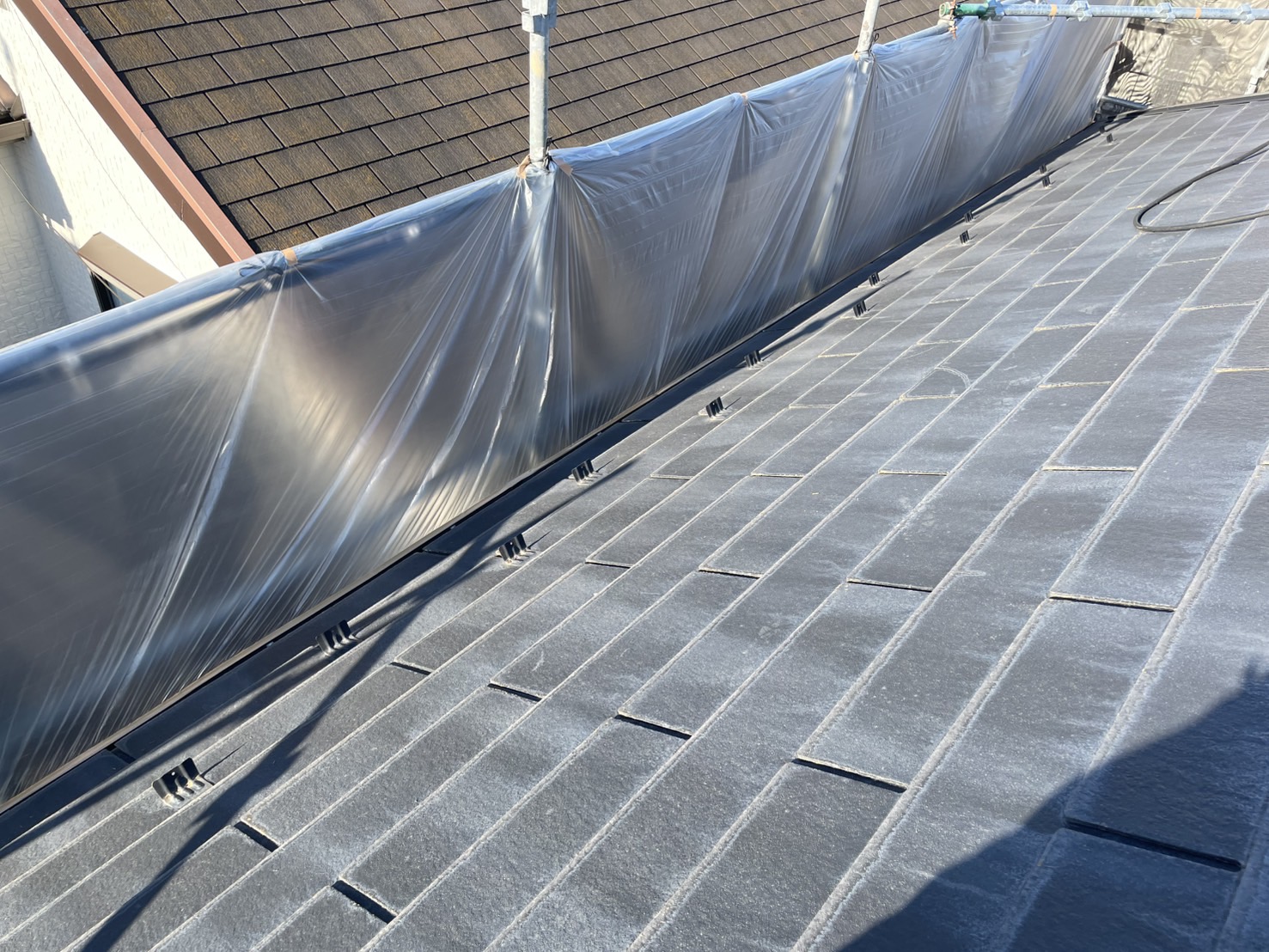 相模原市南区K様邸外壁屋根塗装工事　高圧洗浄工事