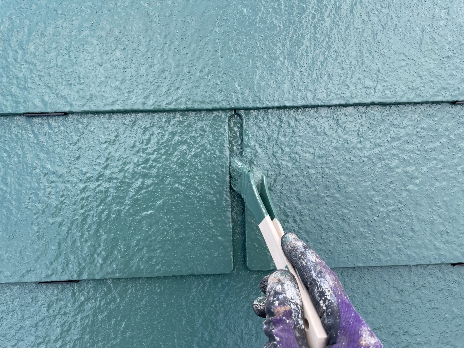 相模原市南区K様邸外壁屋根塗装工事　屋根上塗り工事