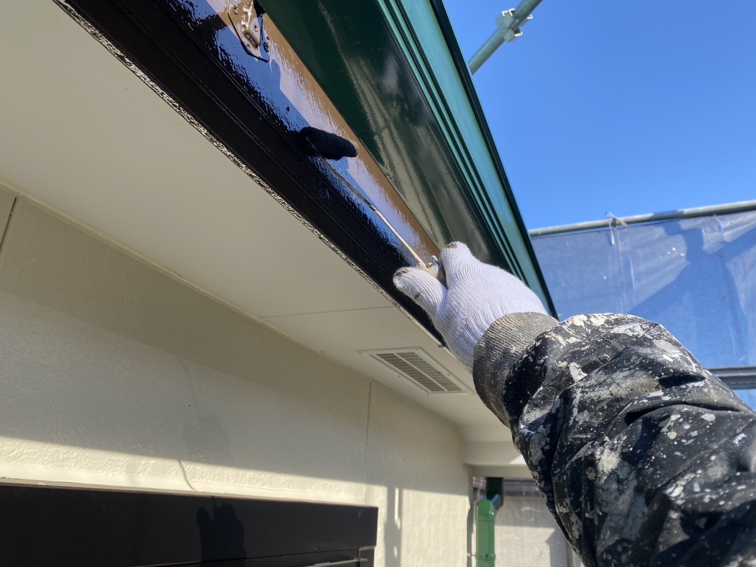 相模原市南区K様邸外壁屋根塗装工事　部分塗装工事