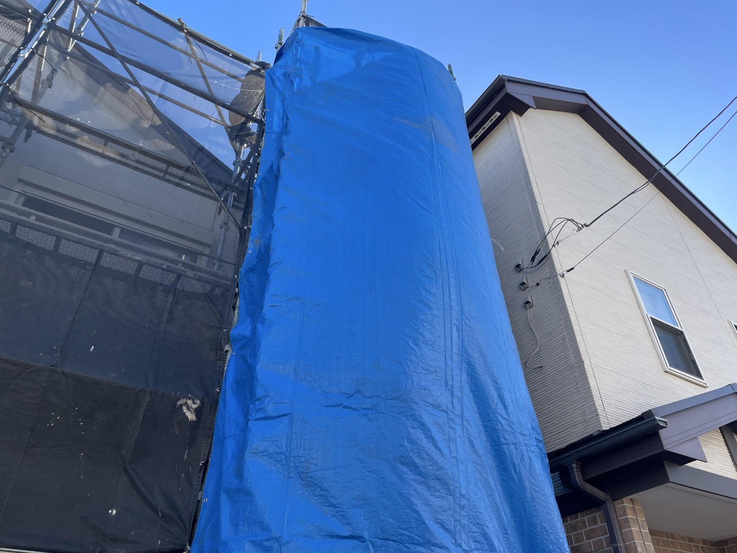 相模原市南区T様邸外壁屋根塗装工事　高圧洗浄工事