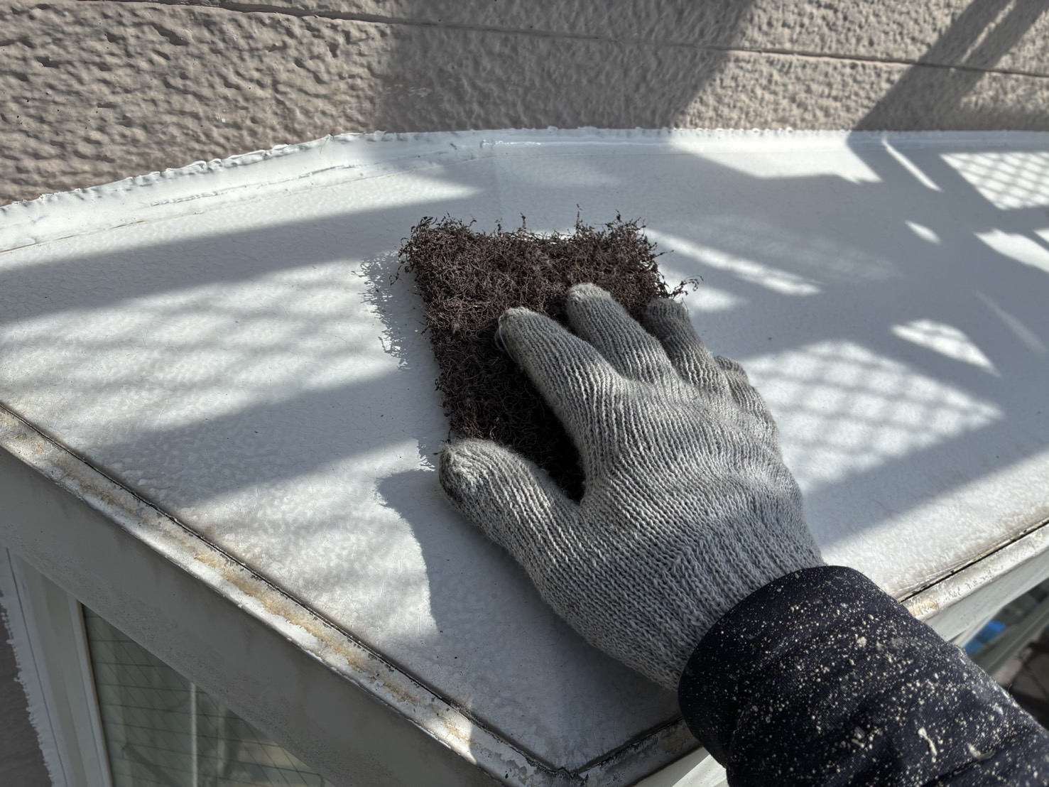 相模原市南区H様邸外壁屋根塗装工事　鉄部部分塗装工事