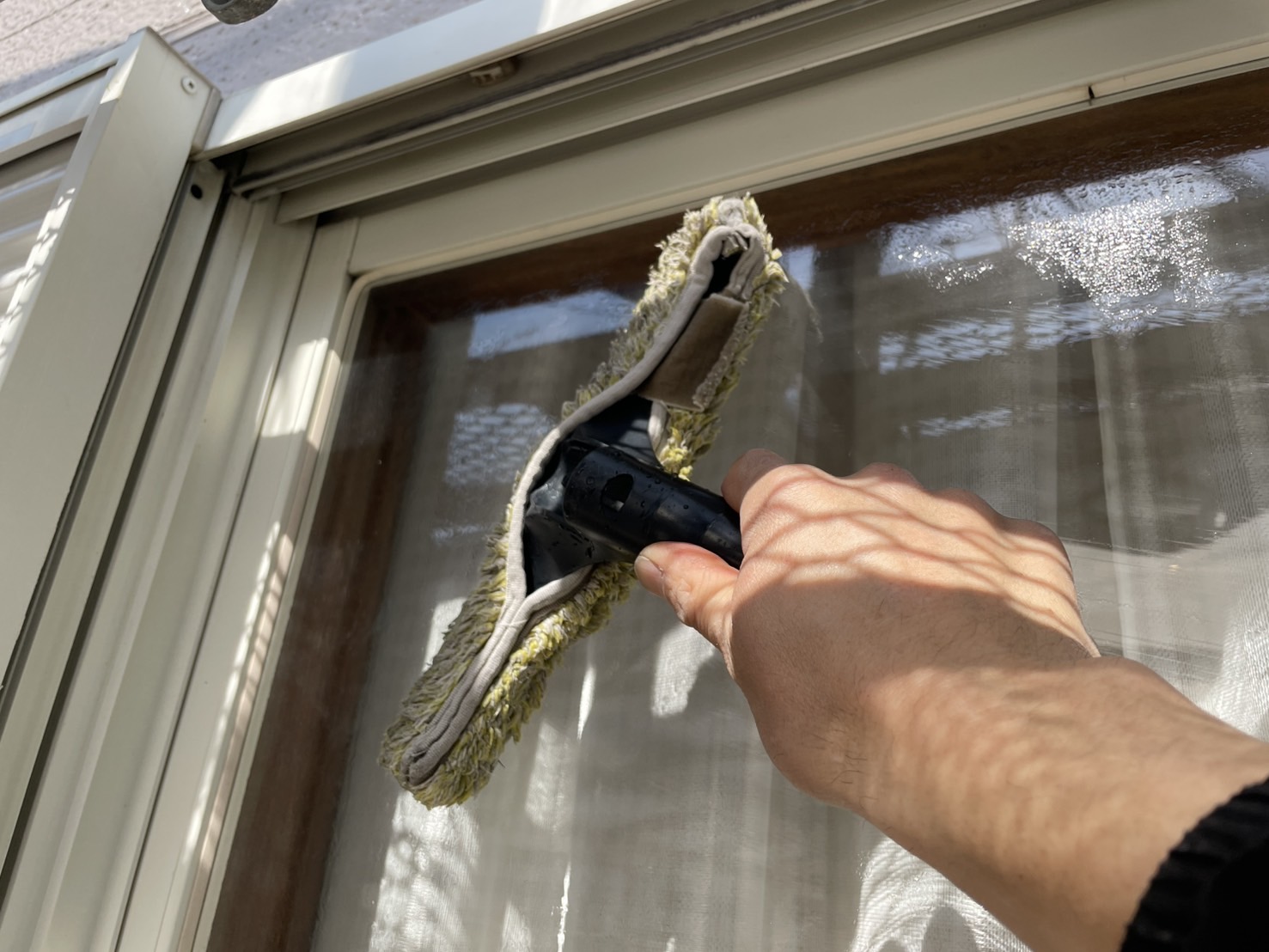 相模原市南区H様邸外壁屋根塗装工事　清掃・確認作業