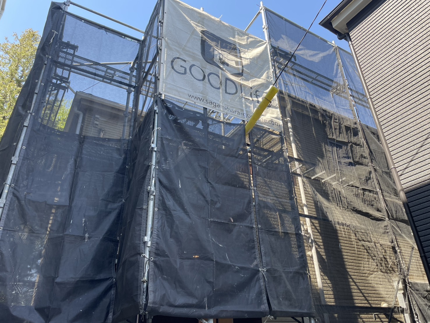 相模原市南区S様邸外壁屋根塗装工事　高圧洗浄工事