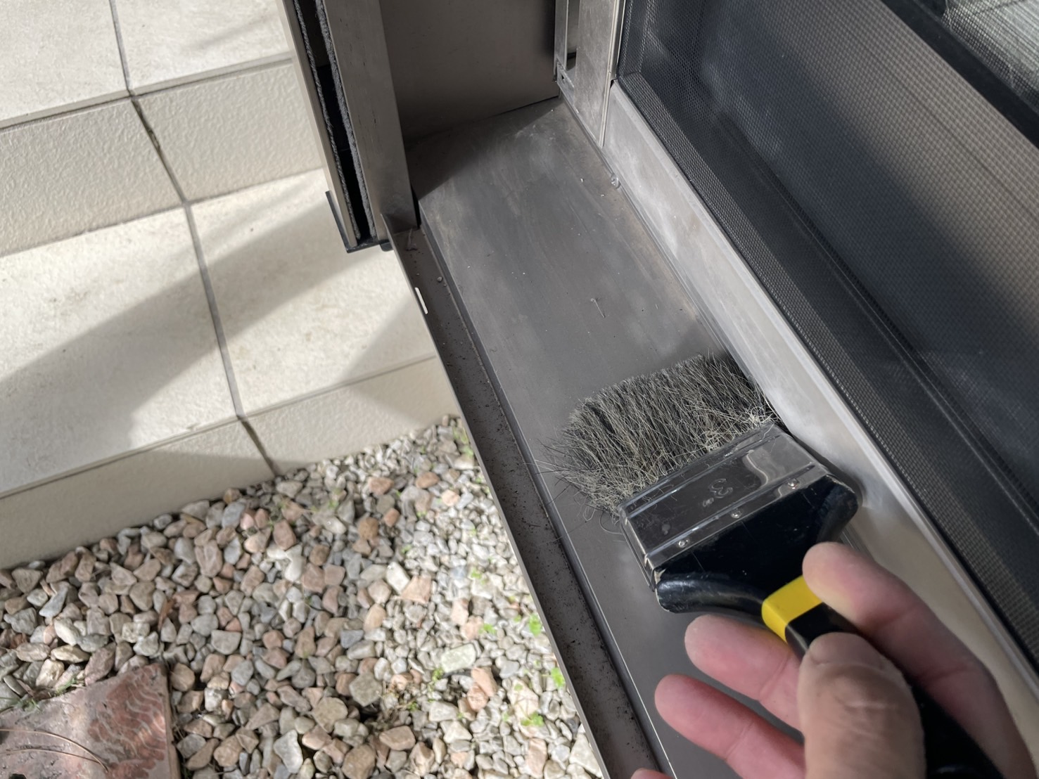 相模原市中央区S様邸外壁屋根塗装工事　清掃・確認作業