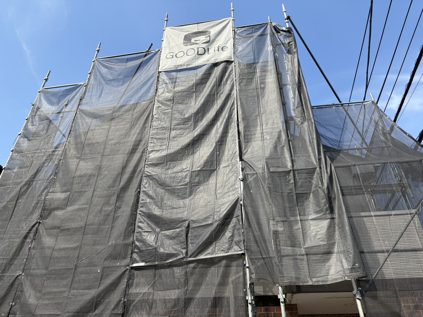 相模原市南区K様邸外壁屋根塗装工事　高圧洗浄工事